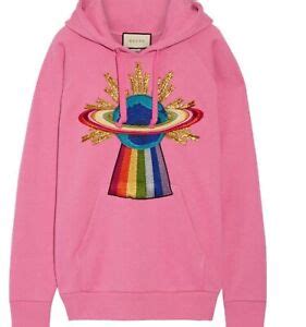 gucci pink ufo hoodie